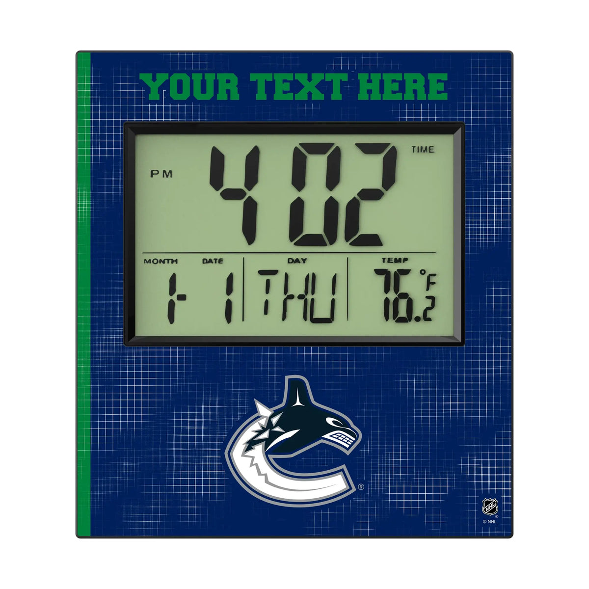 Vancouver Canucks Personalized Hatch Wall Clock
