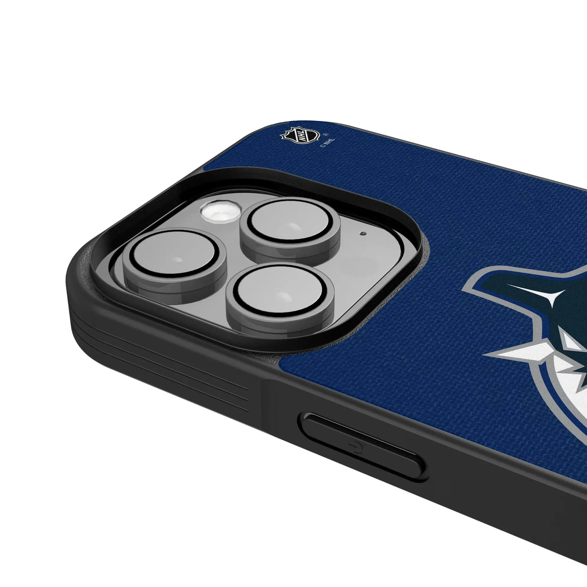 Vancouver Canucks Personalized Stripe iPhone Bump Phone Case for Apple iPhone - Detail