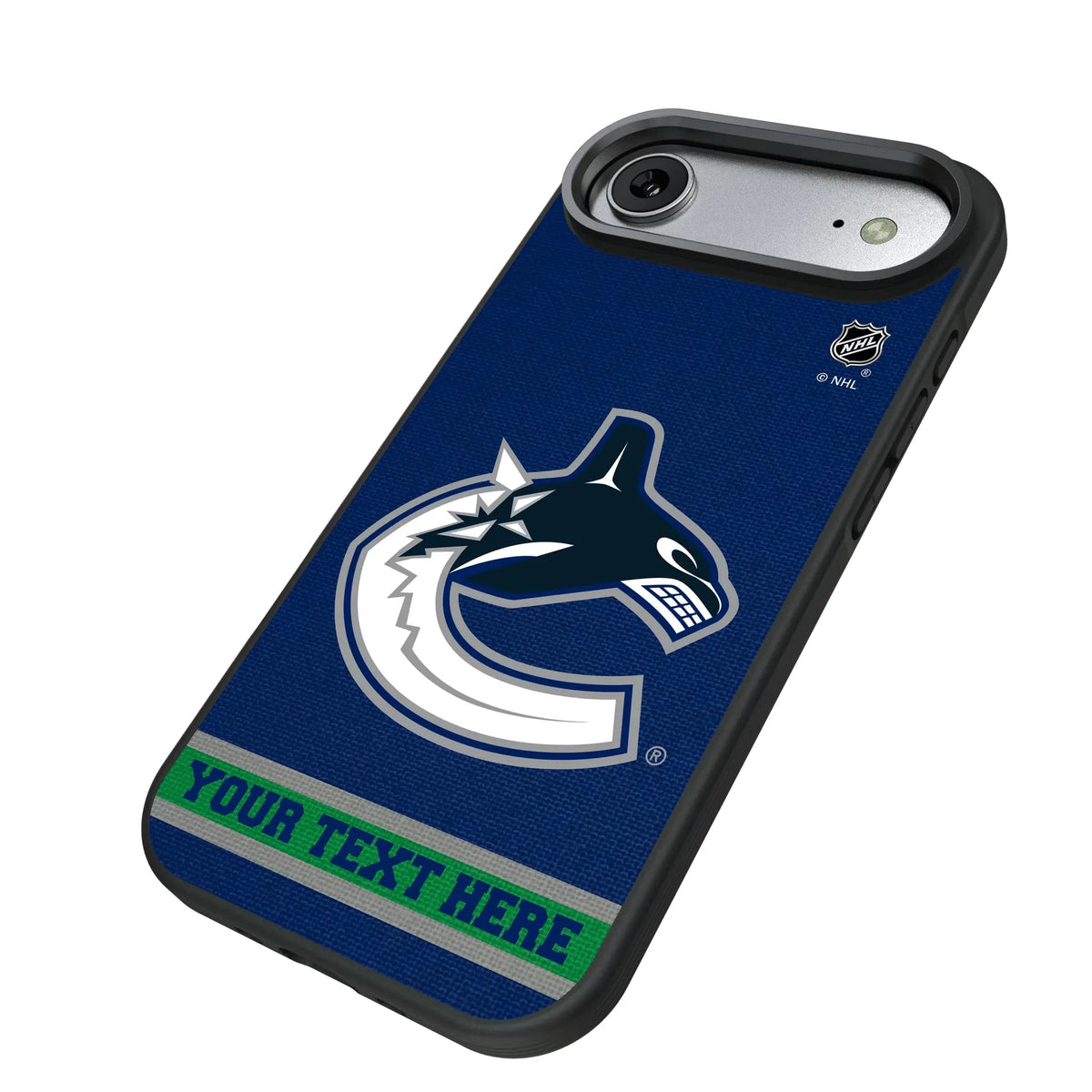 Vancouver Canucks Personalized Stripe iPhone Bump Phone Case for Apple iPhone - Isometric View#Device_iPhone Air