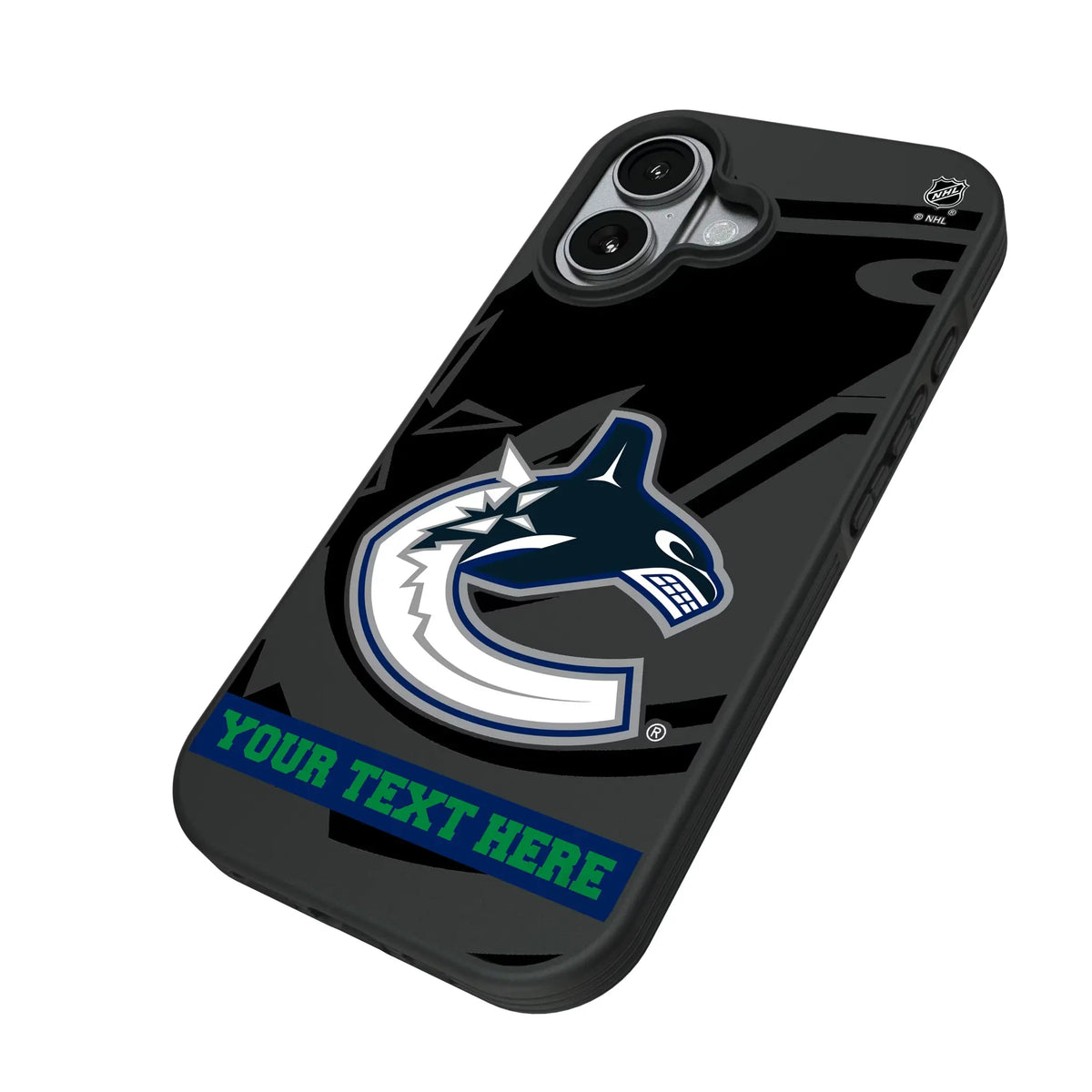 Vancouver Canucks Personalized Tilt iPhone Bump Phone Case for Apple iPhone - Isometric View#Device_iPhone 17