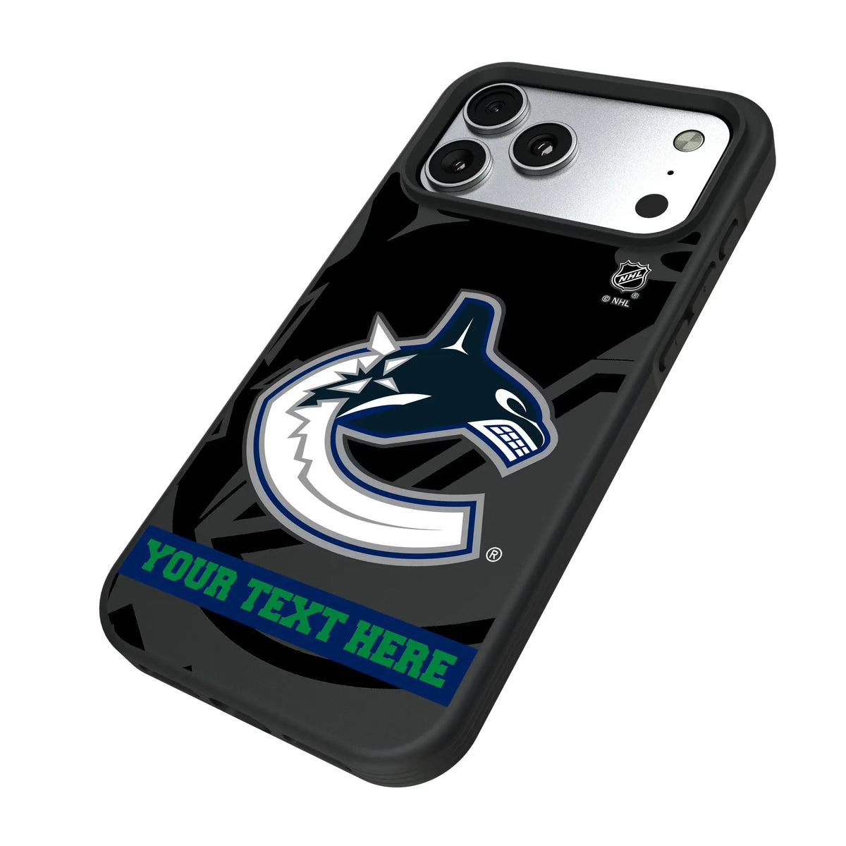 Vancouver Canucks Personalized Tilt iPhone Bump Phone Case for Apple iPhone - Isometric View#Device_iPhone 17 Pro Max