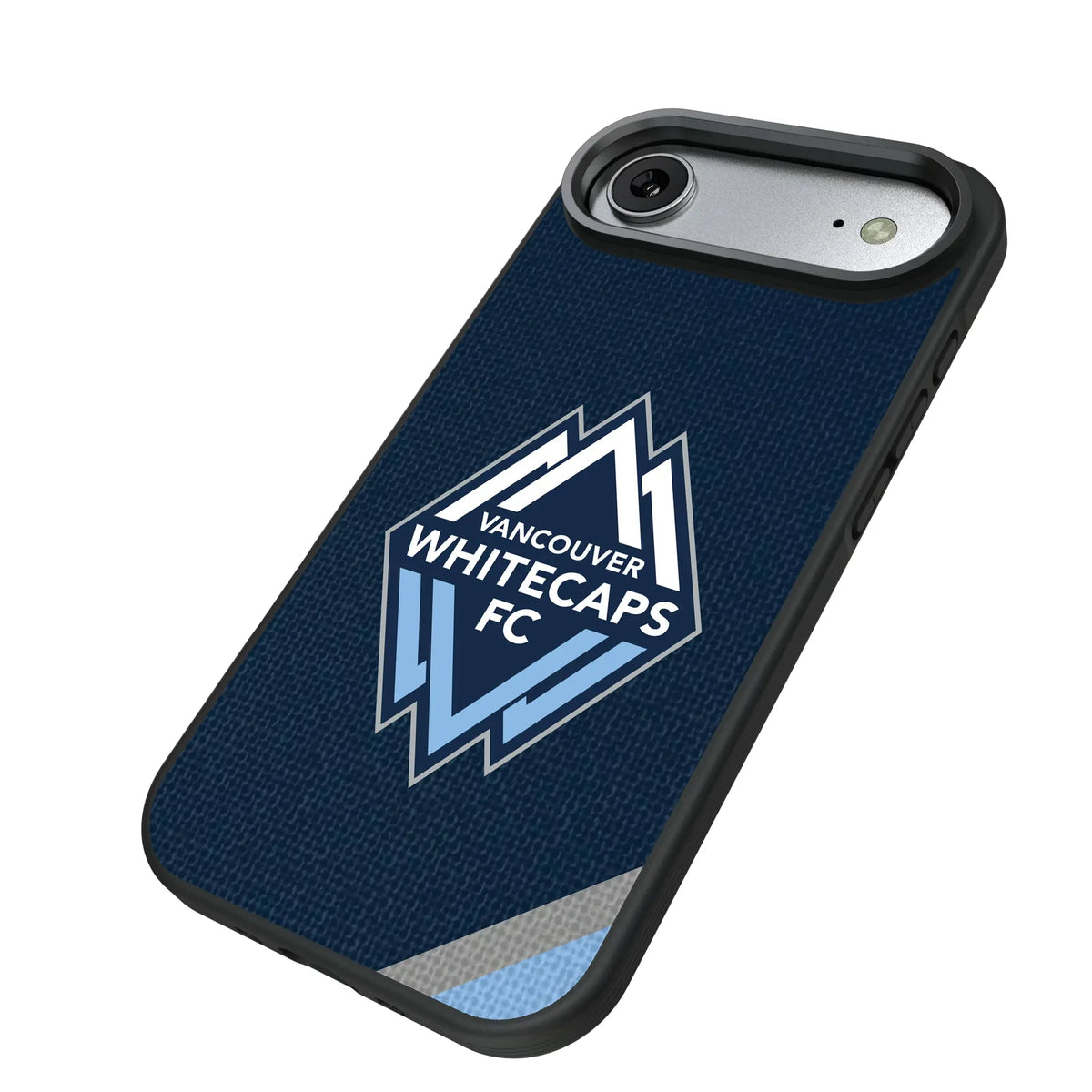 Vancouver Whitecaps Diagonal Stripe iPhone Bump Phone Case for Apple iPhone - Isometric View#Device_iPhone Air