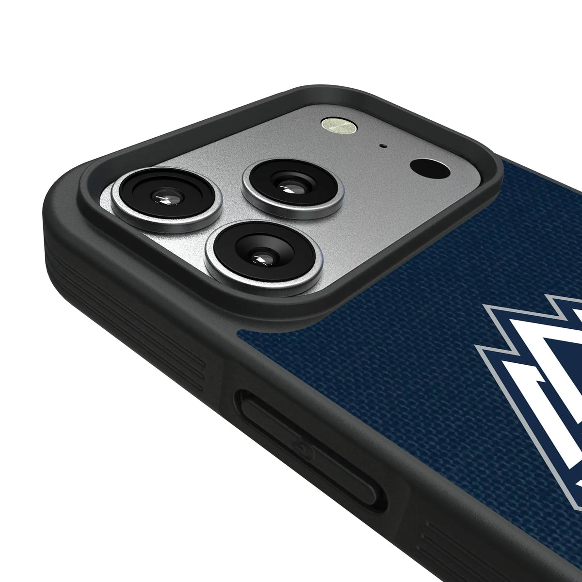 Vancouver Whitecaps Diagonal Stripe iPhone Bump Phone Case for Apple iPhone - Detail#Device_iPhone 17 Pro