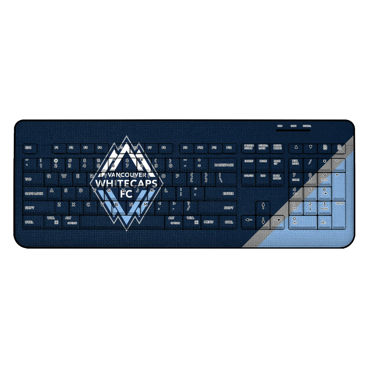 Vancouver Whitecaps Diagonal Stripe Wireless USB Keyboard