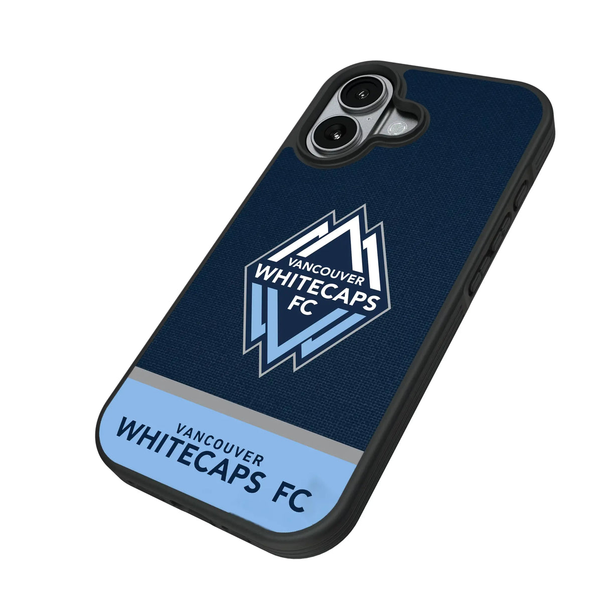 Vancouver Whitecaps Endzone Solid iPhone Bump Phone Case for Apple iPhone - Isometric View#Device_iPhone 17