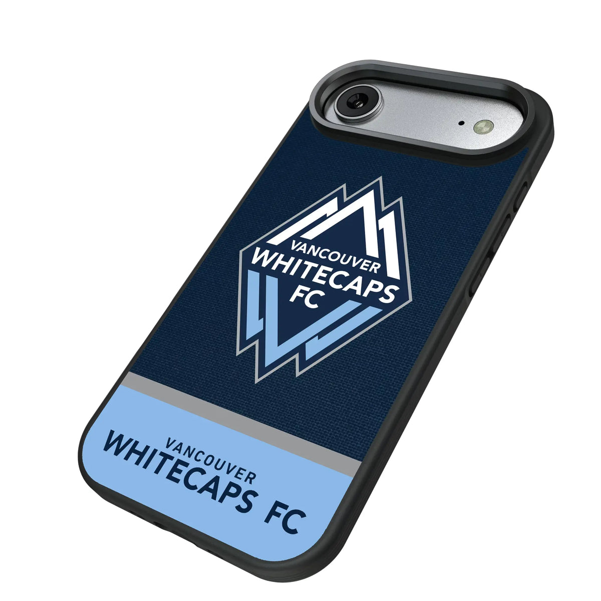Vancouver Whitecaps Endzone Solid iPhone Bump Phone Case for Apple iPhone - Isometric View#Device_iPhone Air