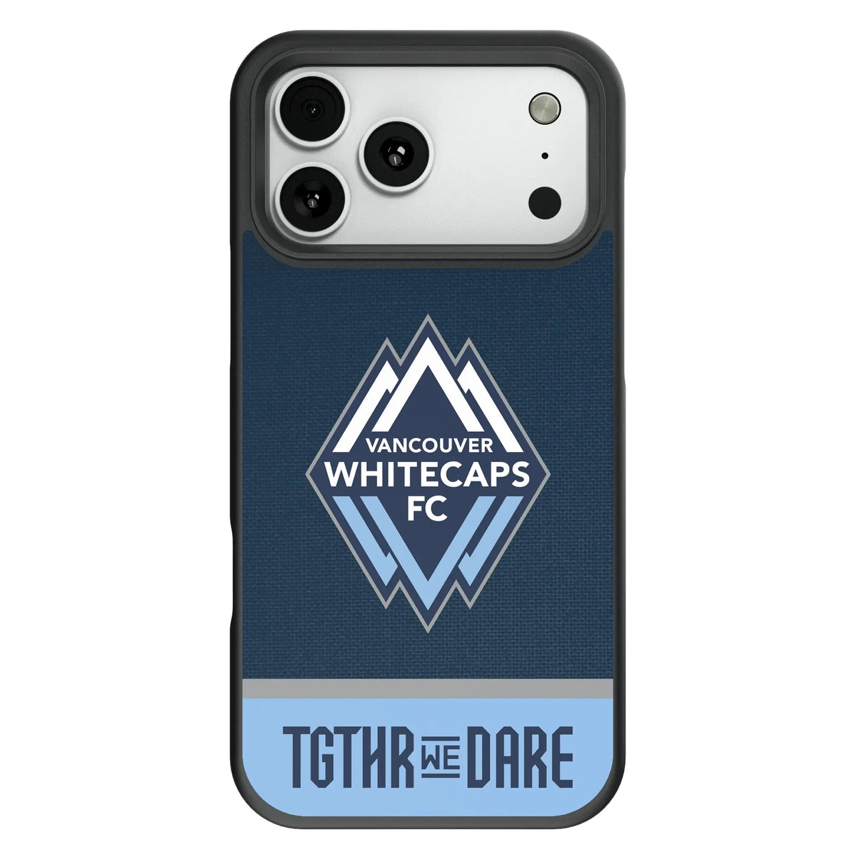 Vancouver Whitecaps Endzone Solid Bump Phone Case for Apple iPhone