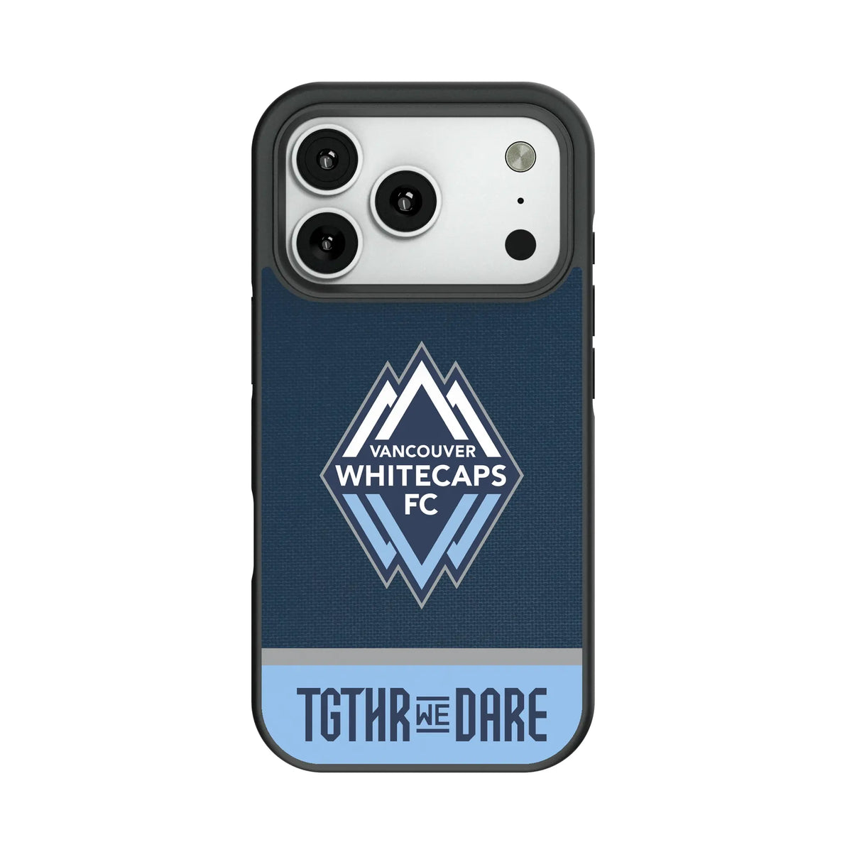 Vancouver Whitecaps Endzone Solid Bump Phone Case for Apple iPhone