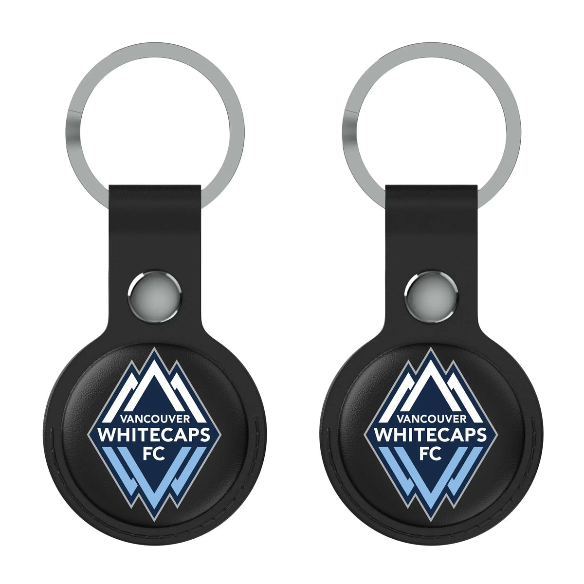 Vancouver Whitecaps Insignia AirTag Black Airtag Holder 2-Pack