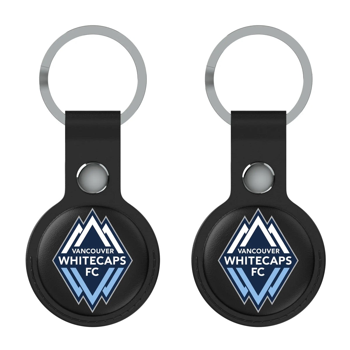 Vancouver Whitecaps Insignia AirTag Black Airtag Holder 2-Pack