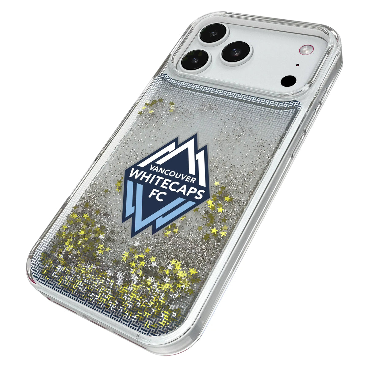 Vancouver Whitecaps Linen iPhone Glitter Phone Case for Apple iPhone - Isometric View#Device_iPhone 18 Pro Max