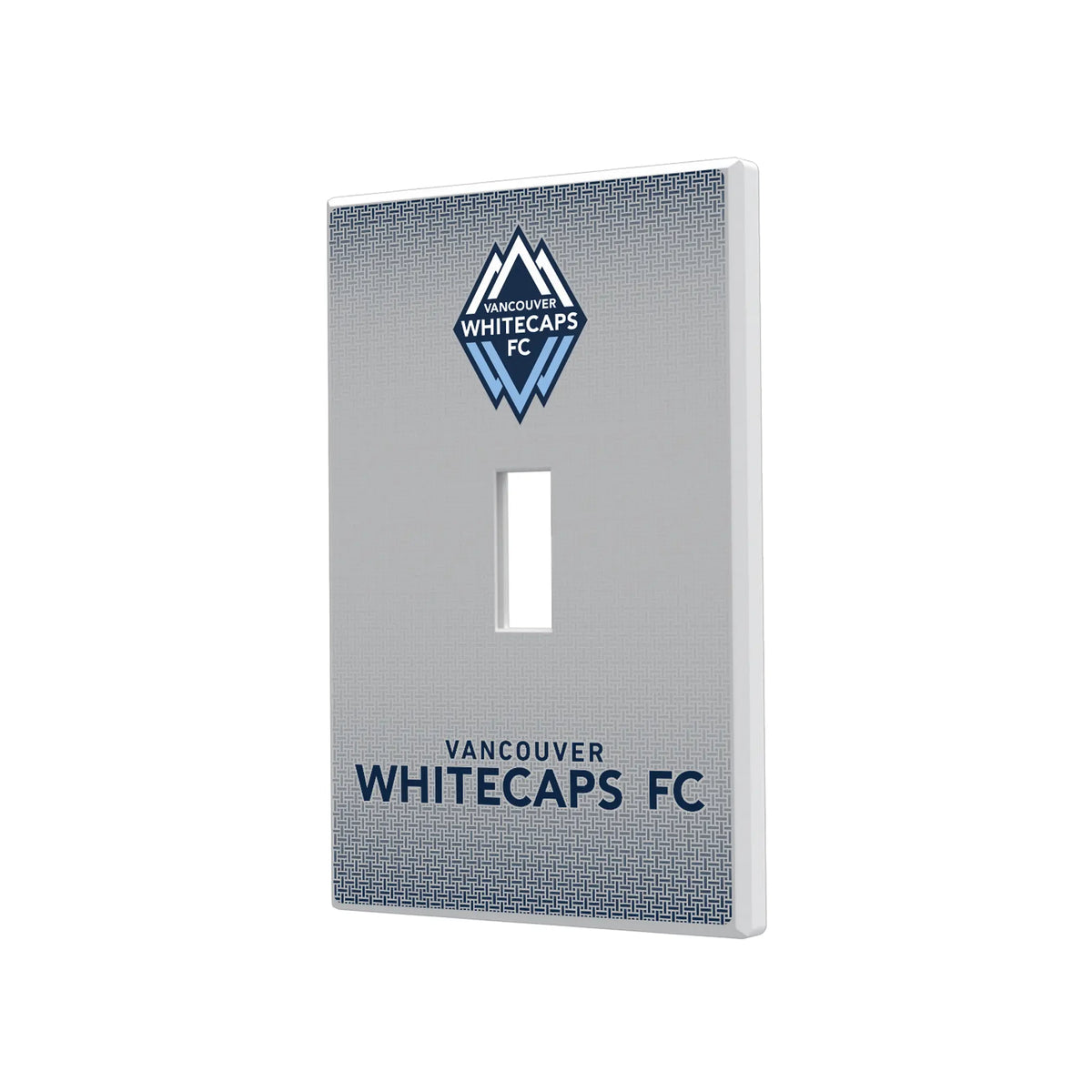 Vancouver Whitecaps Linen Hidden-Screw Light Switch Plate#Style_Single Toggle