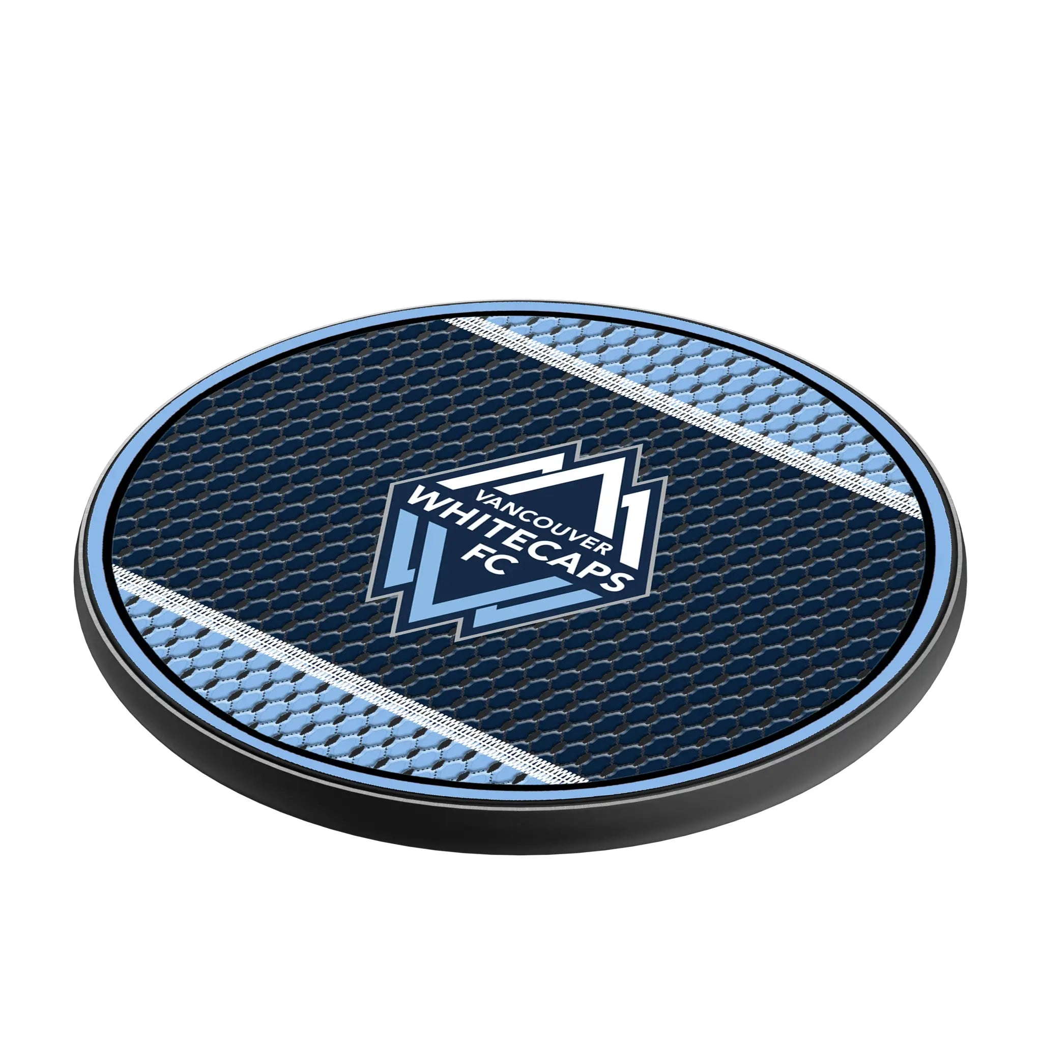 Vancouver Whitecaps Mesh 15-Watt Wireless Charger - Isometric View