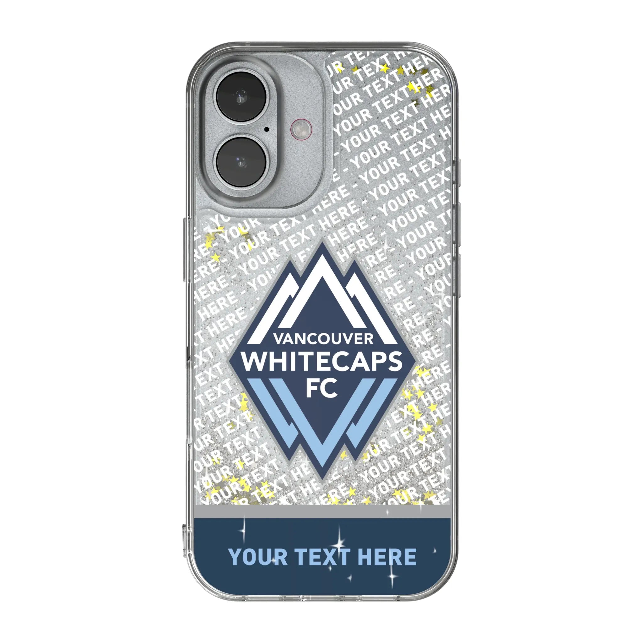 Vancouver Whitecaps Personalized EndZone Plus iPhone Glitter Phone Case for Apple iPhone