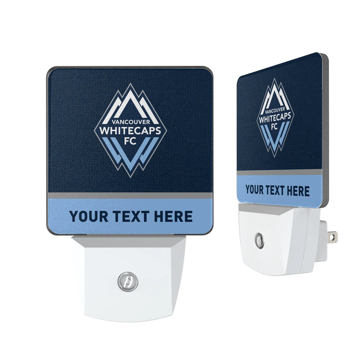 Vancouver Whitecaps Personalized Endzone Solid Night Light 2-Pack
