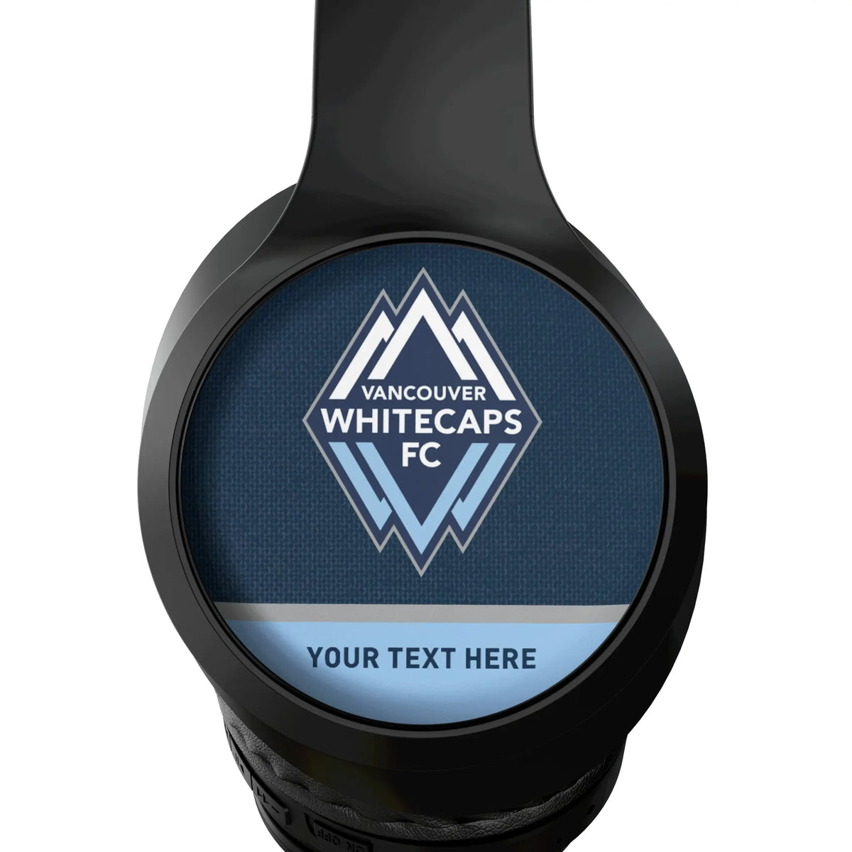 Vancouver Whitecaps Personalized Endzone Solid Wireless Over-Ear Headphones With Case - Detail