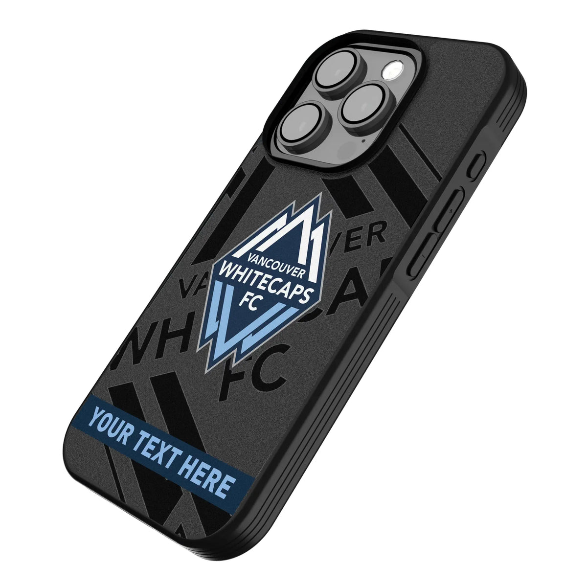 Vancouver Whitecaps Personalized Tilt iPhone Bump Phone Case for Apple iPhone - Isometric View