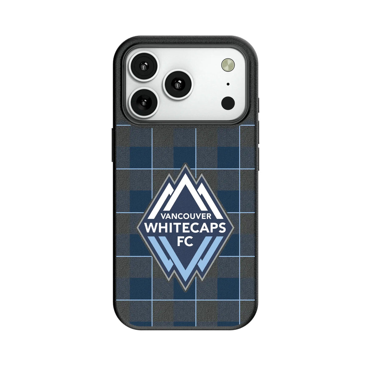 Vancouver Whitecaps Plaid MagSafe Compatible Phone Case for Apple iPhone