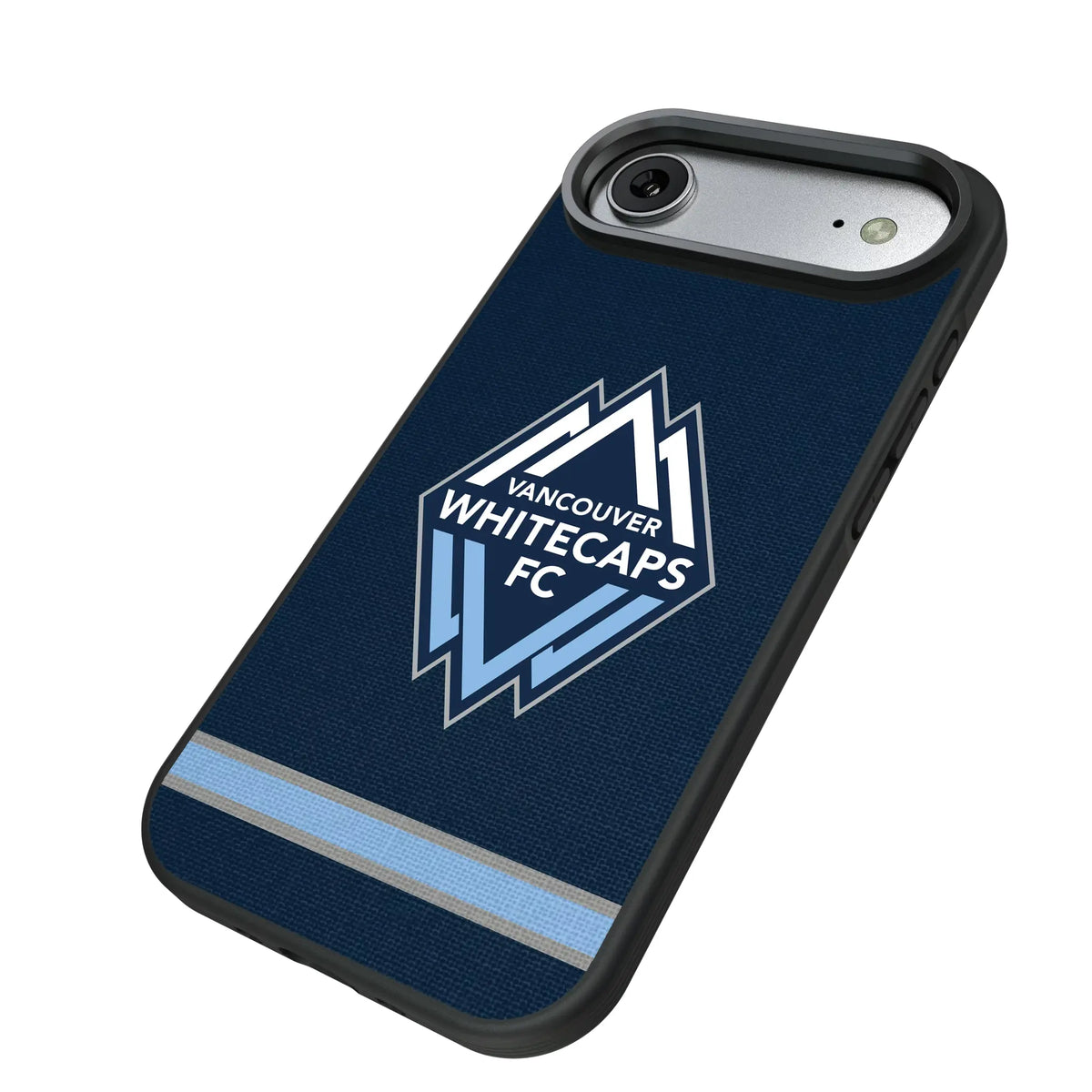 Vancouver Whitecaps Stripe iPhone Bump Phone Case for Apple iPhone - Isometric View#Device_iPhone Air