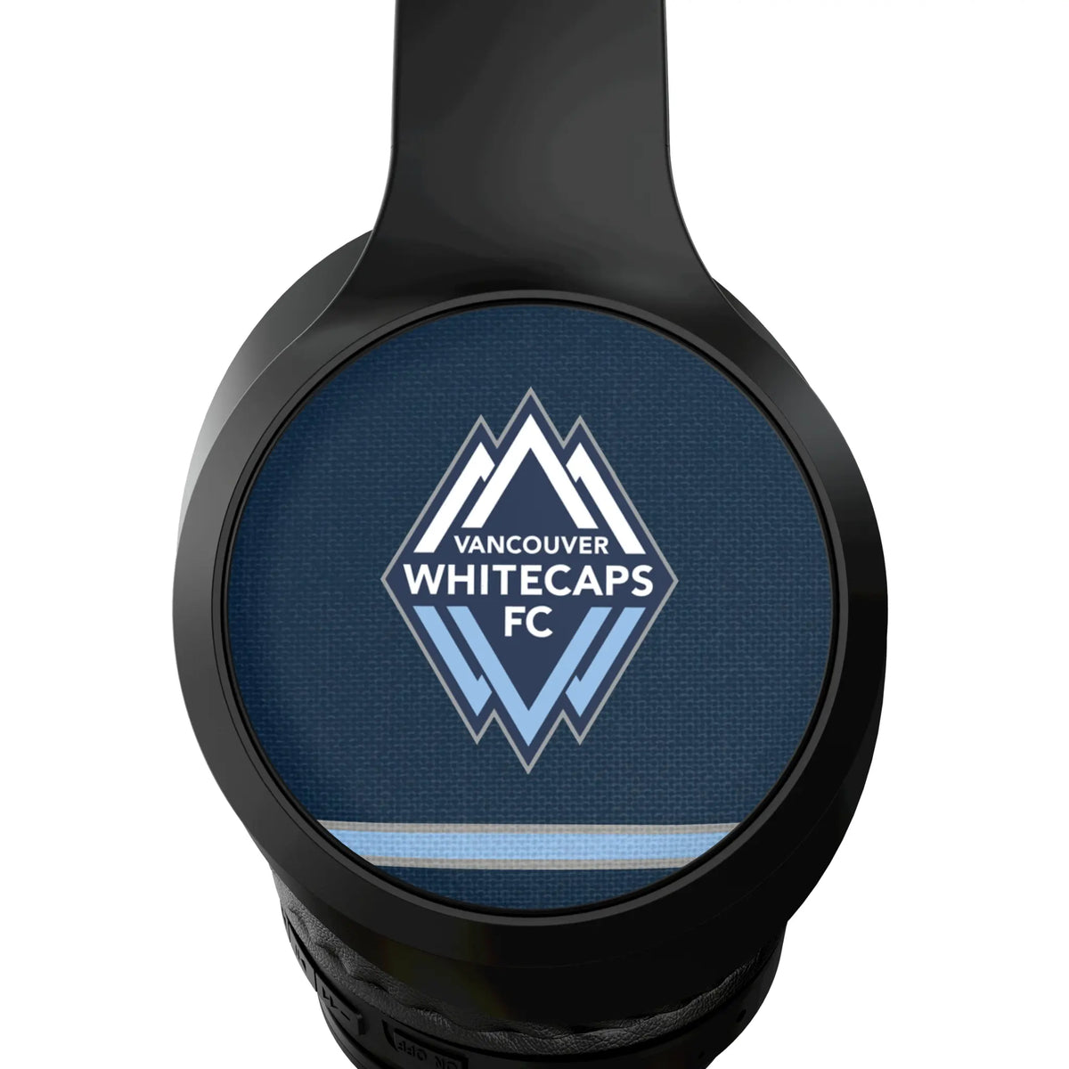 Vancouver Whitecaps Stripe Wireless Over-Ear Headphones With Case - Detail