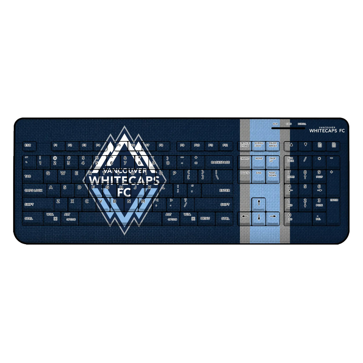 Vancouver Whitecaps Stripe Wireless USB Keyboard