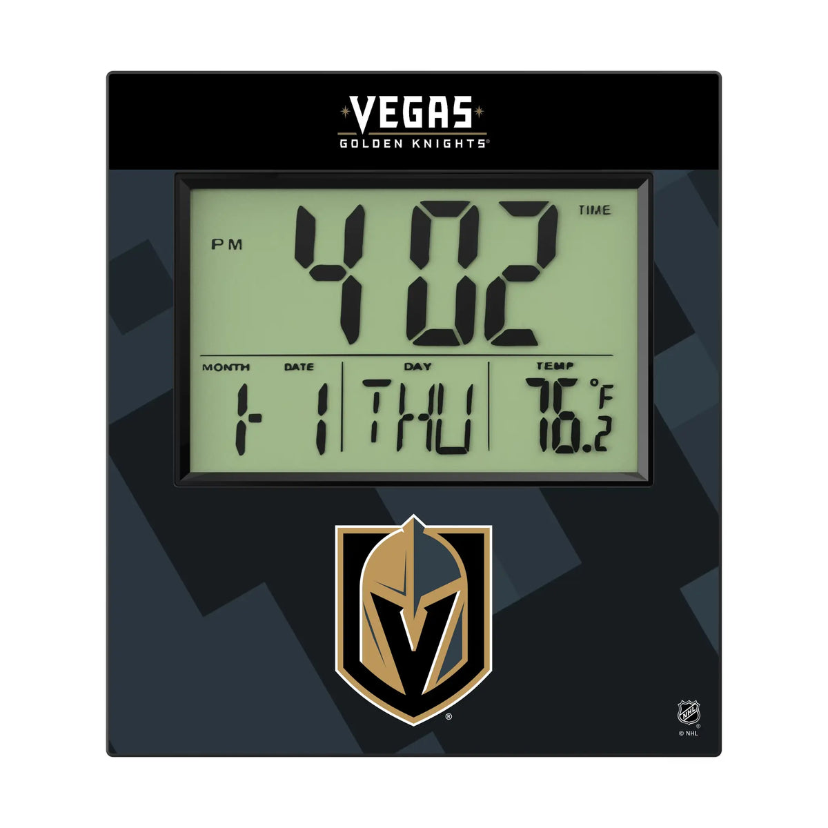 Vegas Golden Knights Color Block Wall Clock