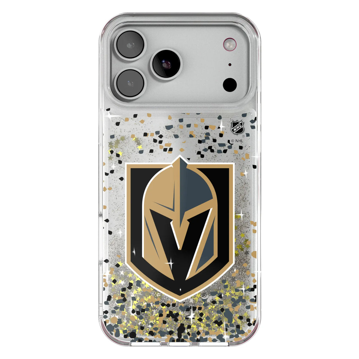 Vegas Golden Knights Confetti Glitter Phone Case for Apple iPhone