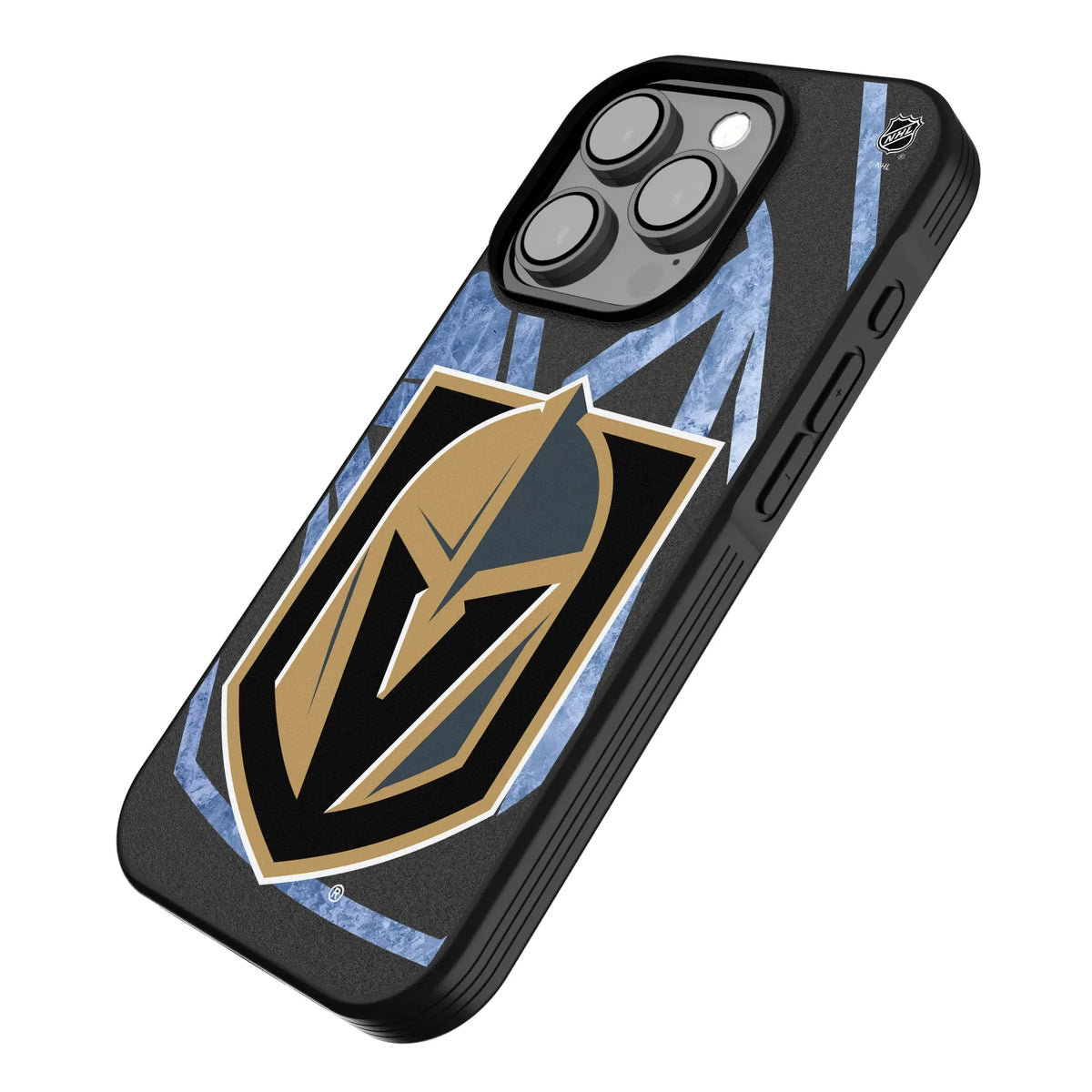 Vegas Golden Knights Ice Tilt iPhone Bump Phone Case for Apple iPhone - Isometric View