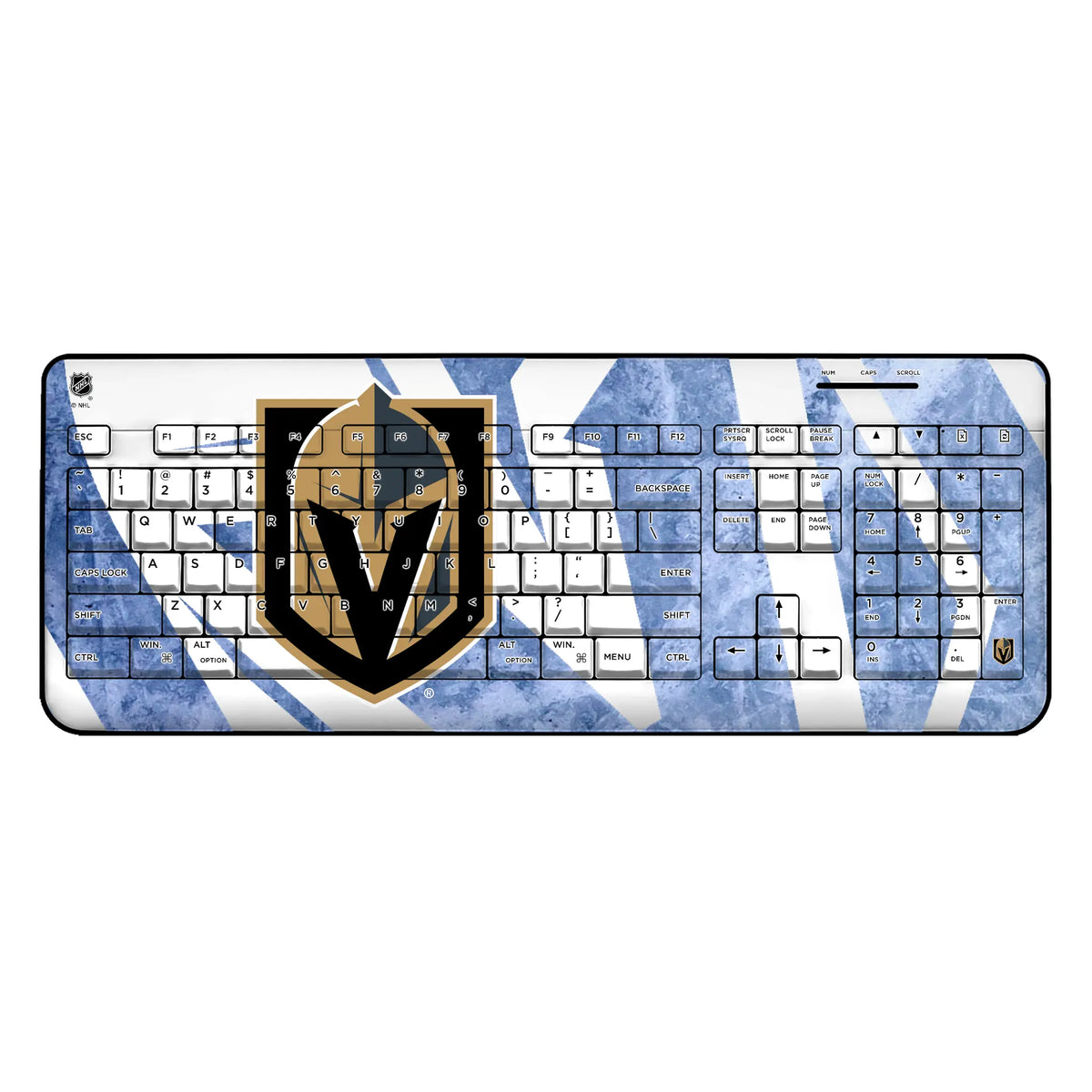Vegas Golden Knights Ice Tilt Wireless USB Keyboard