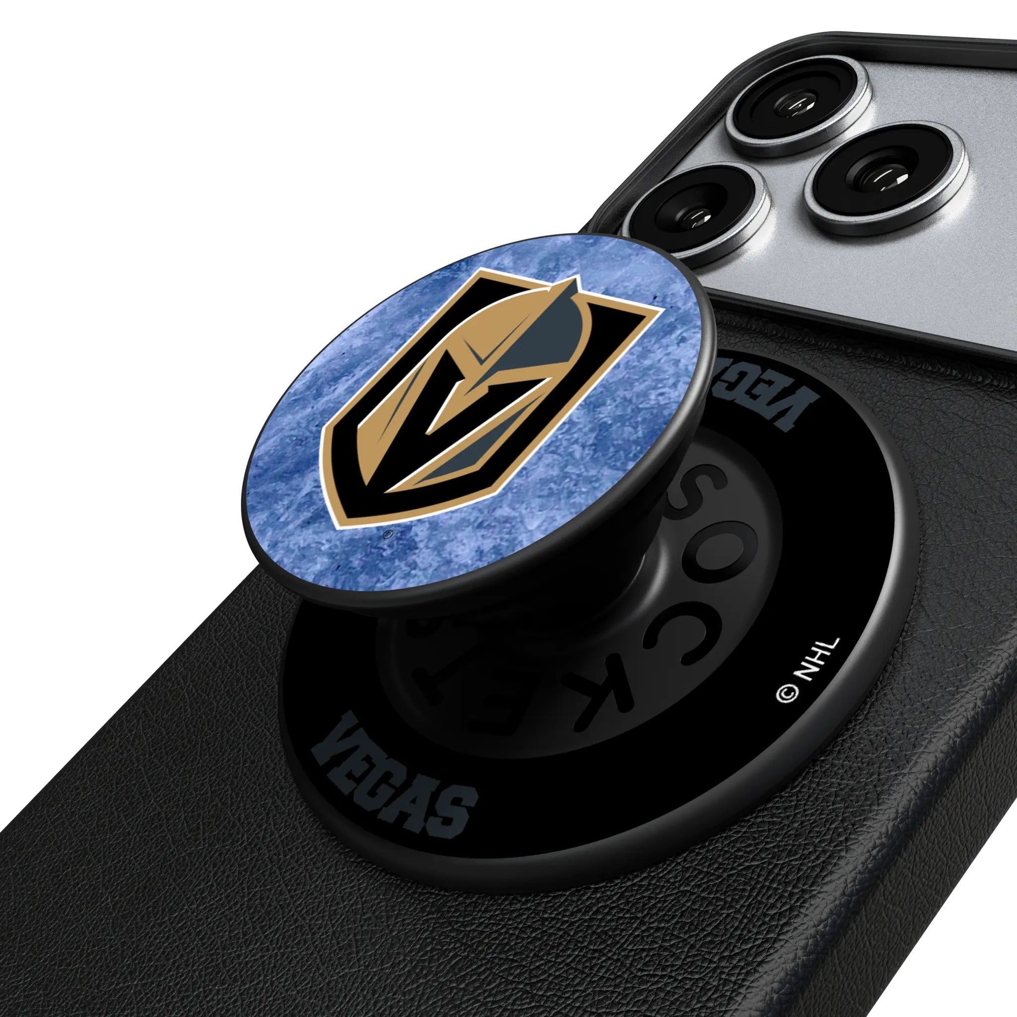 Vegas Golden Knights Ice Wordmark Popsockets Round Magnetic
