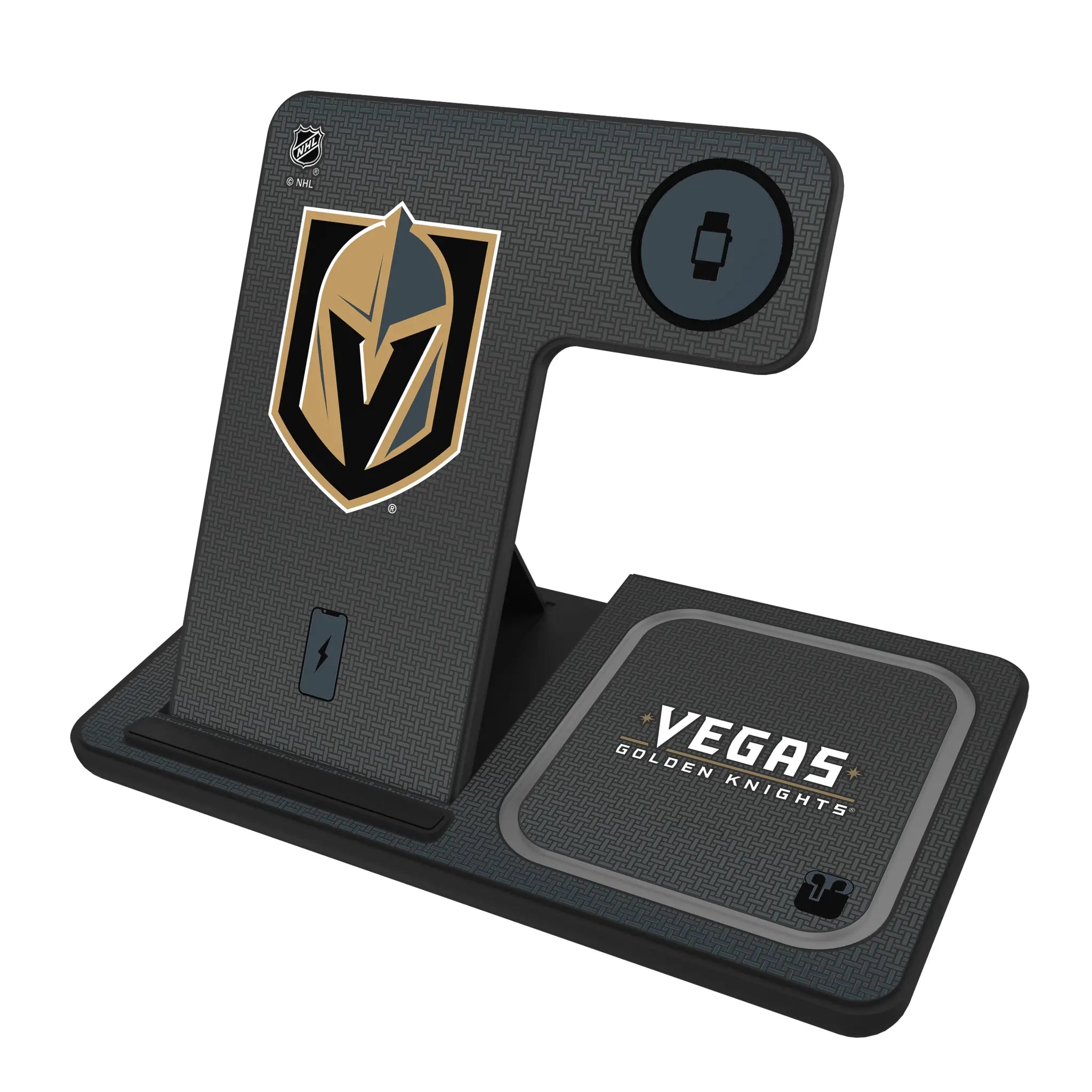 Vegas Golden Knights Linen 3 in 1 Charging Station