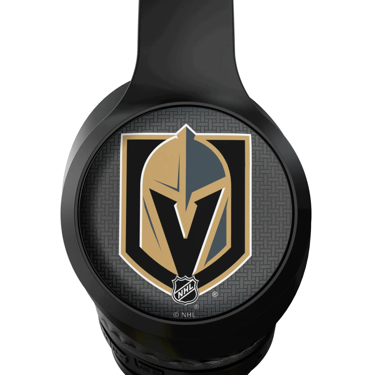 Vegas Golden Knights Linen Wireless Over-Ear Headphones With Case - Detail
