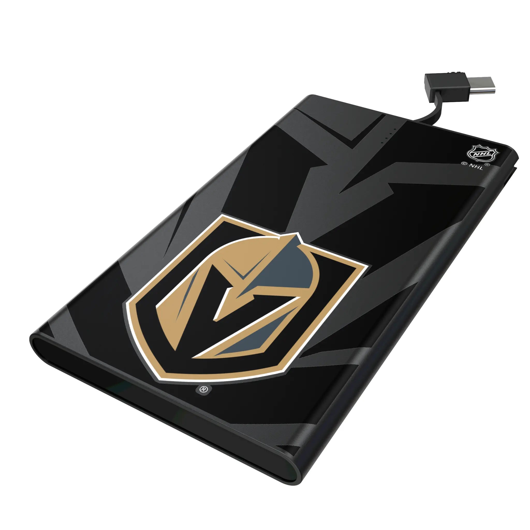 Vegas Golden Knights Monocolor Tilt 5000mAh Flat Power Bank
