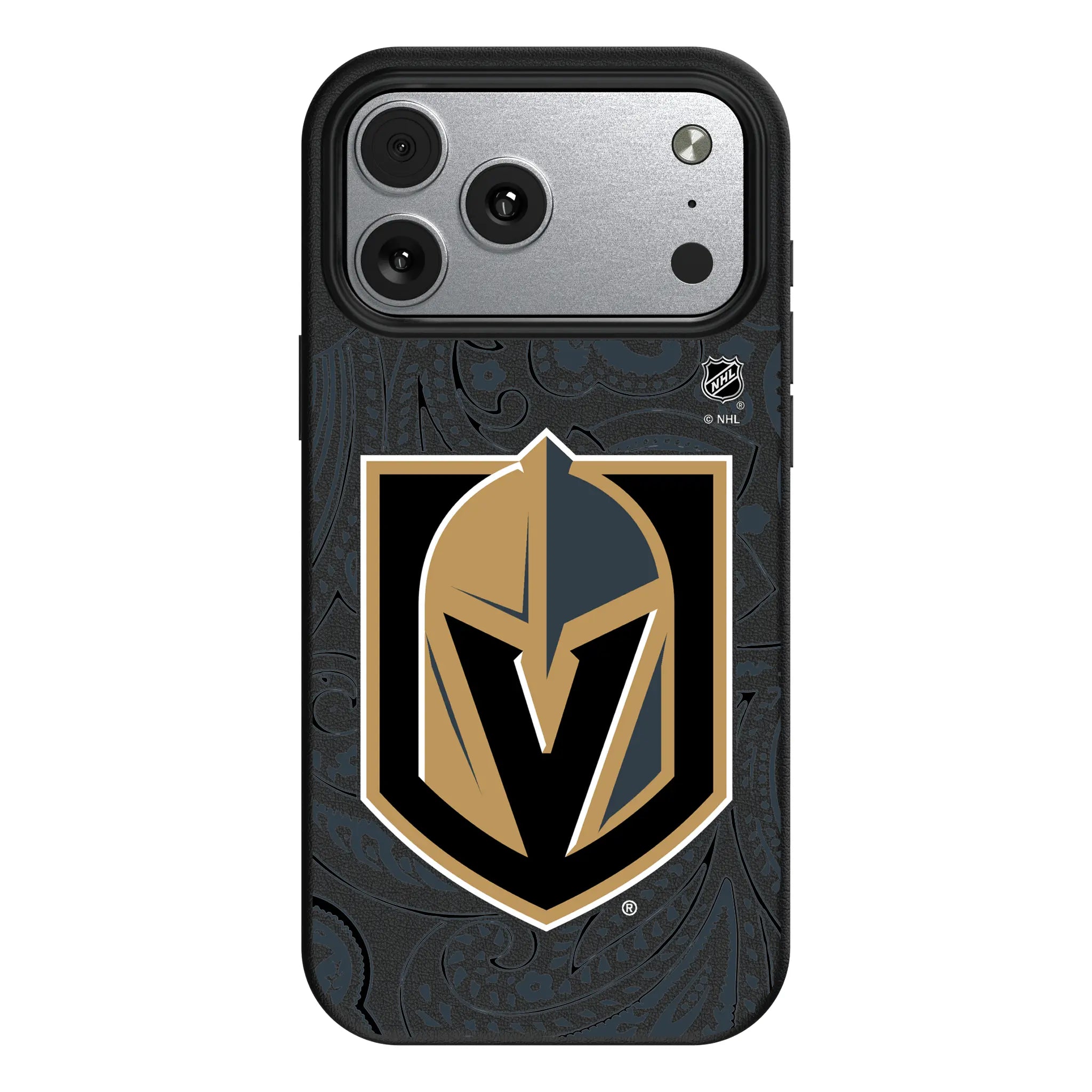 Vegas Golden Knights Paisley iPhone MagSafe Compatible Phone Case for Apple iPhone#Device_iPhone 17 Pro Max