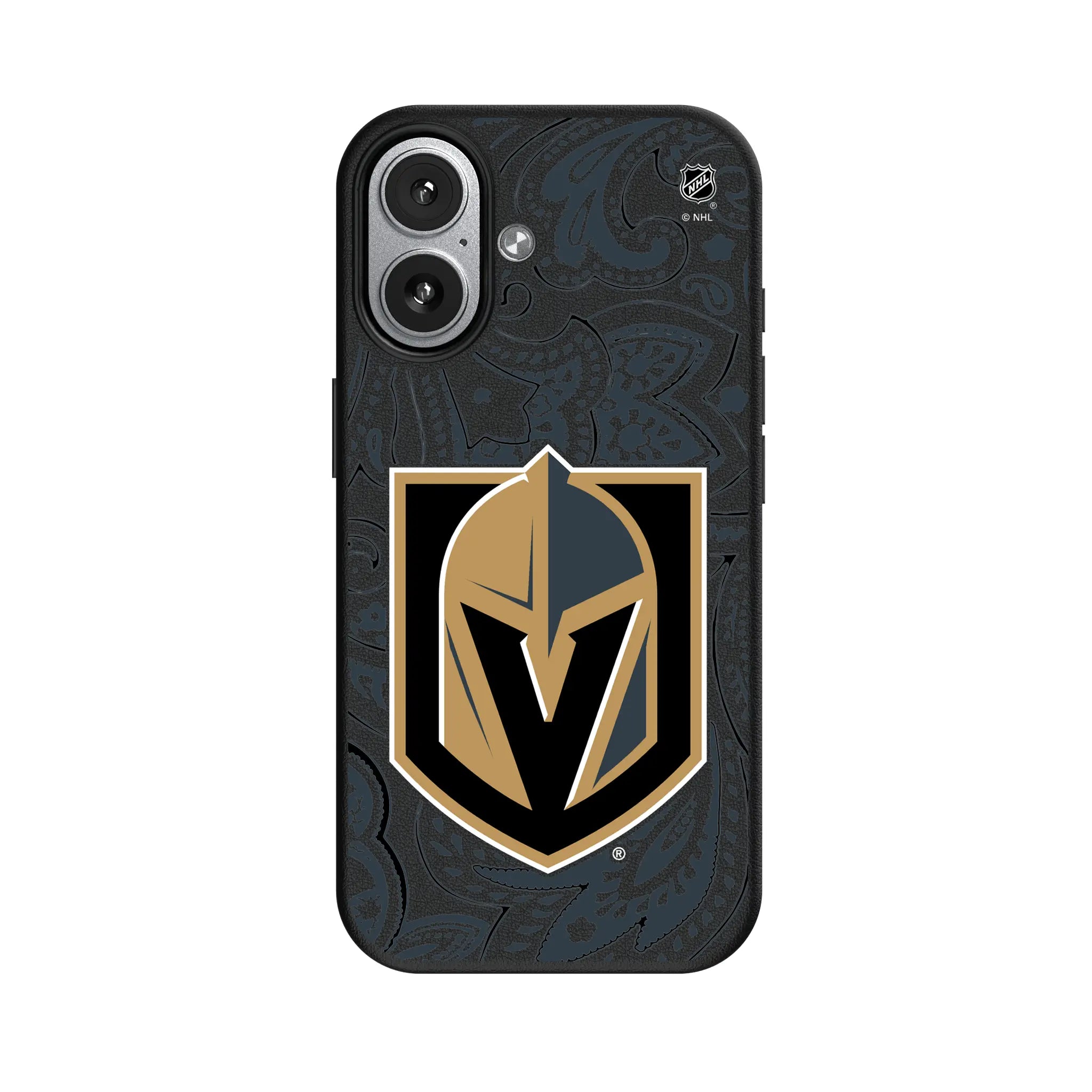 Vegas Golden Knights Paisley iPhone MagSafe Compatible Phone Case for Apple iPhone#Device_iPhone 17