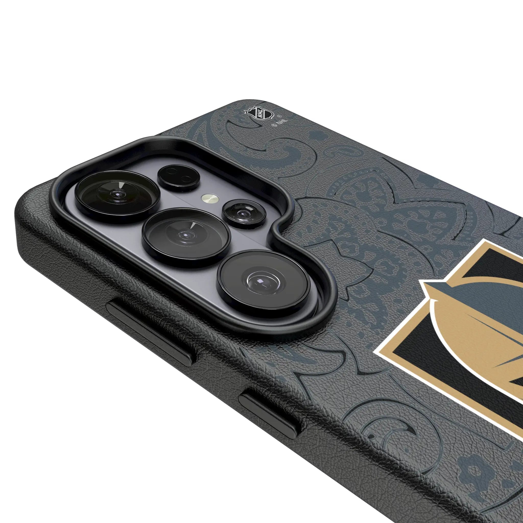 Vegas Golden Knights Paisley Galaxy MagSafe Compatible Phone Case for Samsung Galaxy - Detail#Device_Galaxy S26 Ultra