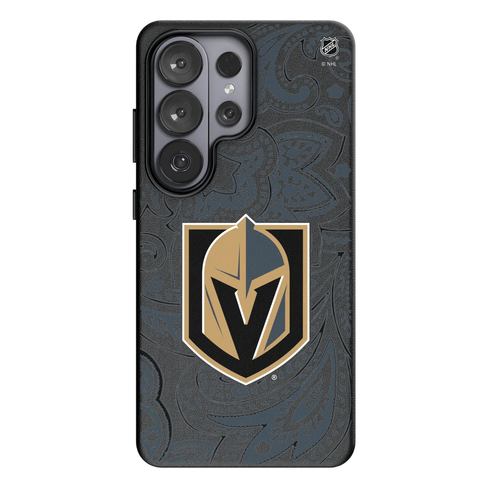 Vegas Golden Knights Paisley Galaxy MagSafe Compatible Phone Case for Samsung Galaxy#Device_Galaxy S26 Ultra