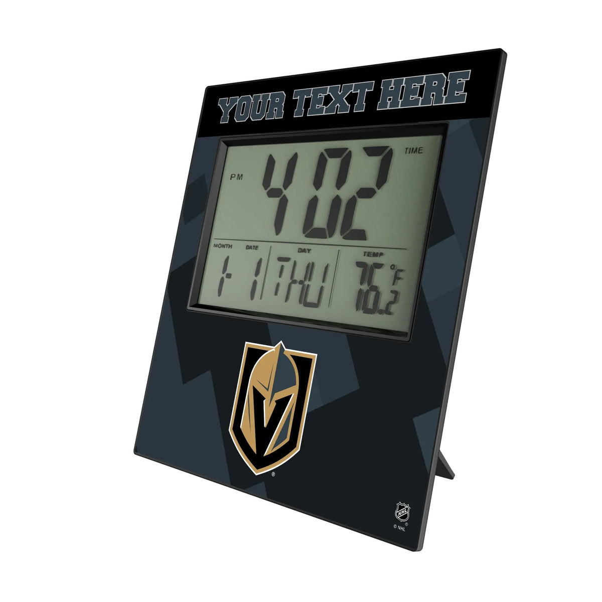 Vegas Golden Knights Personalized Color Block Wall Clock
