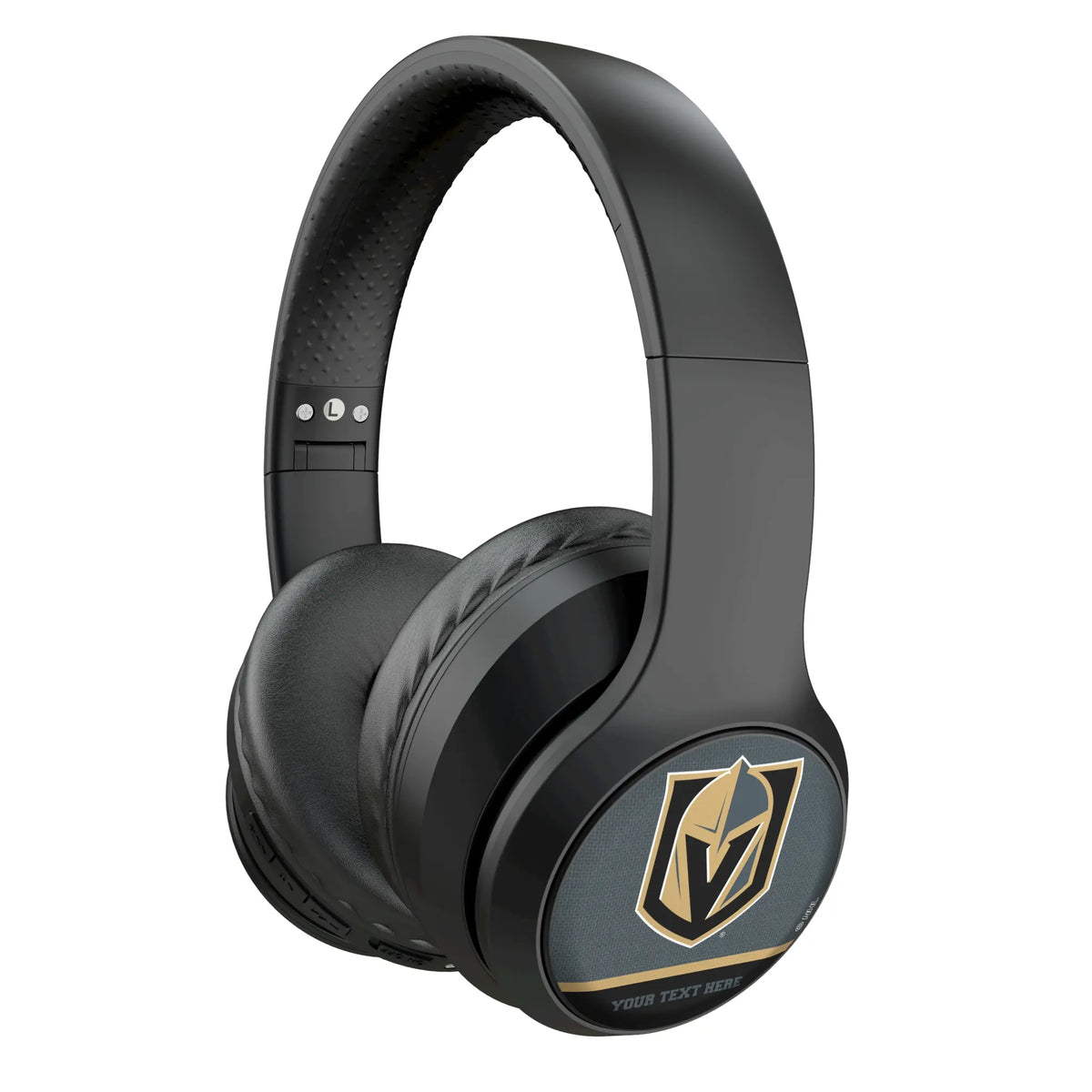 Vegas Golden Knights Personalized Endzone Solid Wireless Over-Ear Headphones With Case