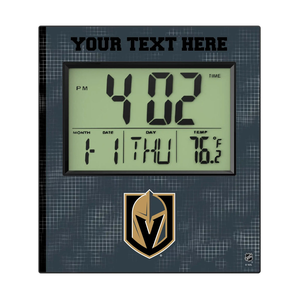 Vegas Golden Knights Personalized Hatch Wall Clock
