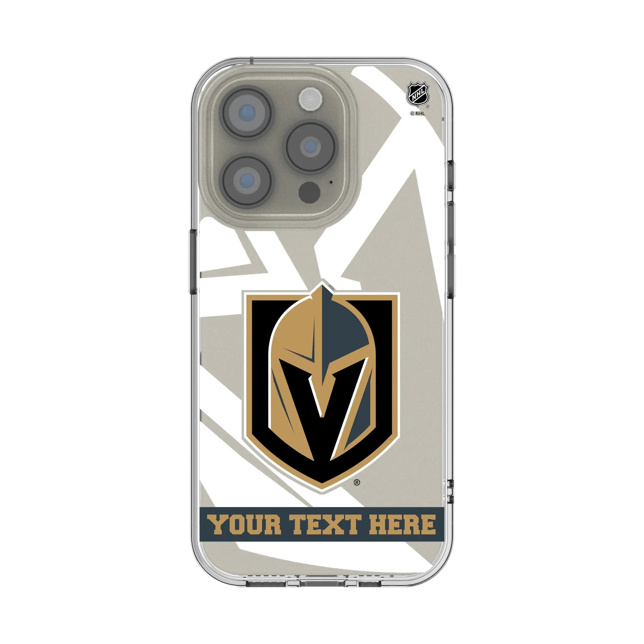 Vegas Golden Knights Personalized Tilt iPhone Clear Phone Case for Apple iPhone