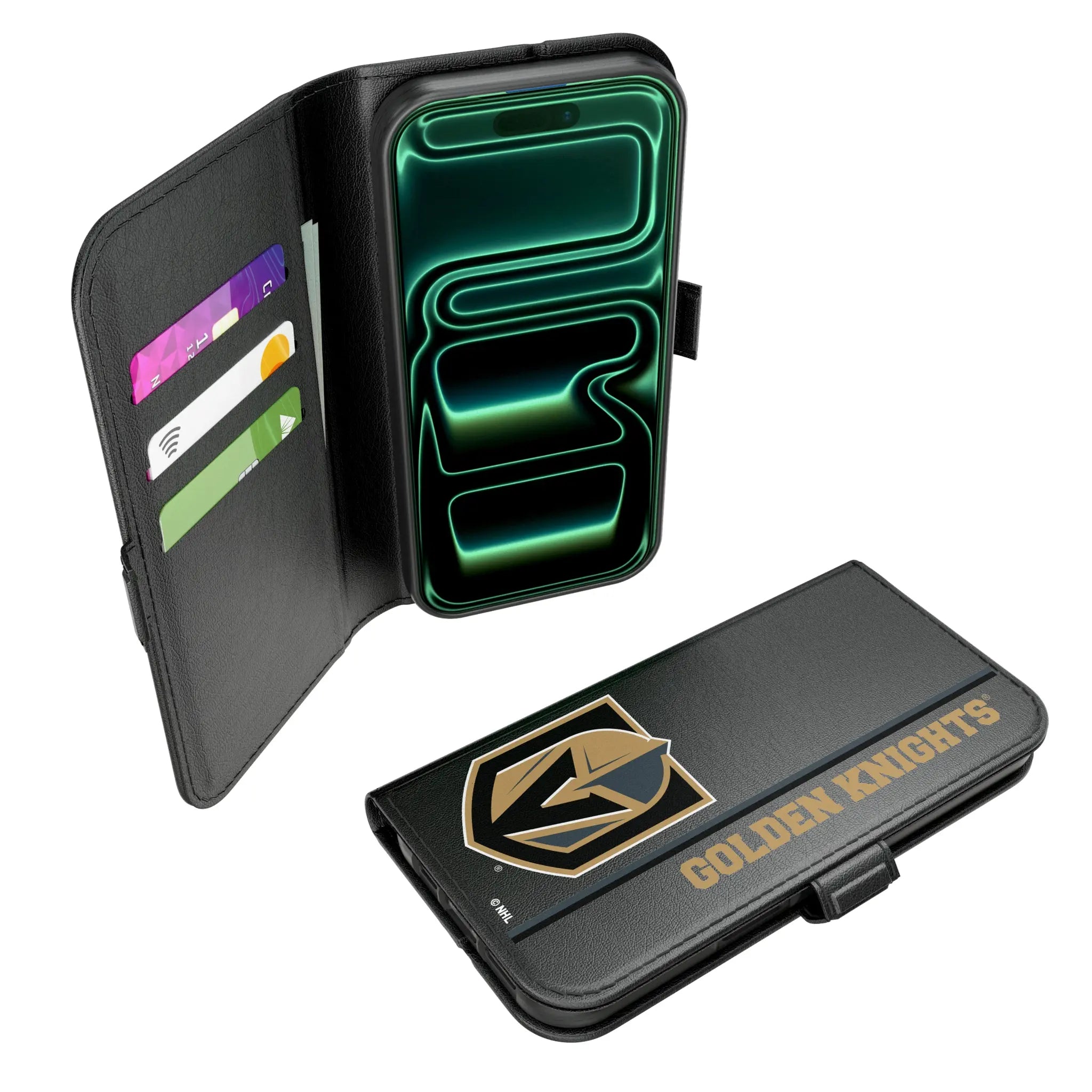 Vegas Golden Knights Sidebar iPhone Folio Phone Case for Apple iPhone#Device_iPhone 17