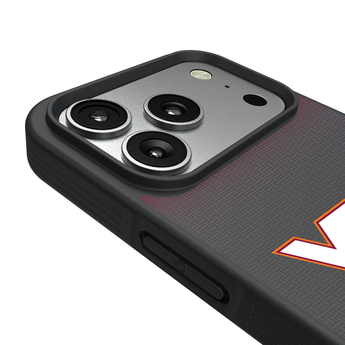 Virginia Tech Hokies Linen iPhone Bump Phone Case for Apple iPhone - Detail#Device_iPhone 17 Pro