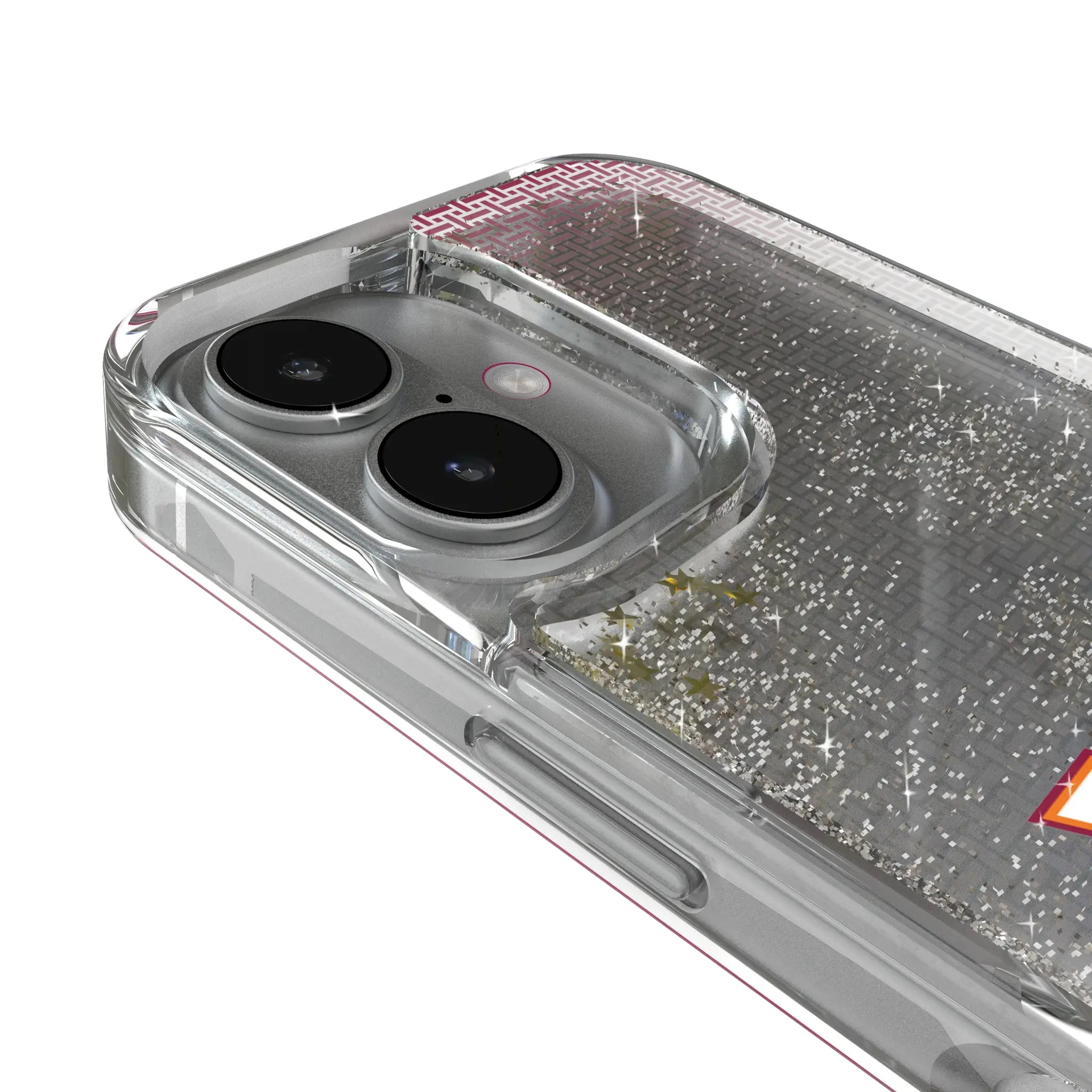 Virginia Tech Hokies Linen iPhone Glitter Phone Case for Apple iPhone - Detail