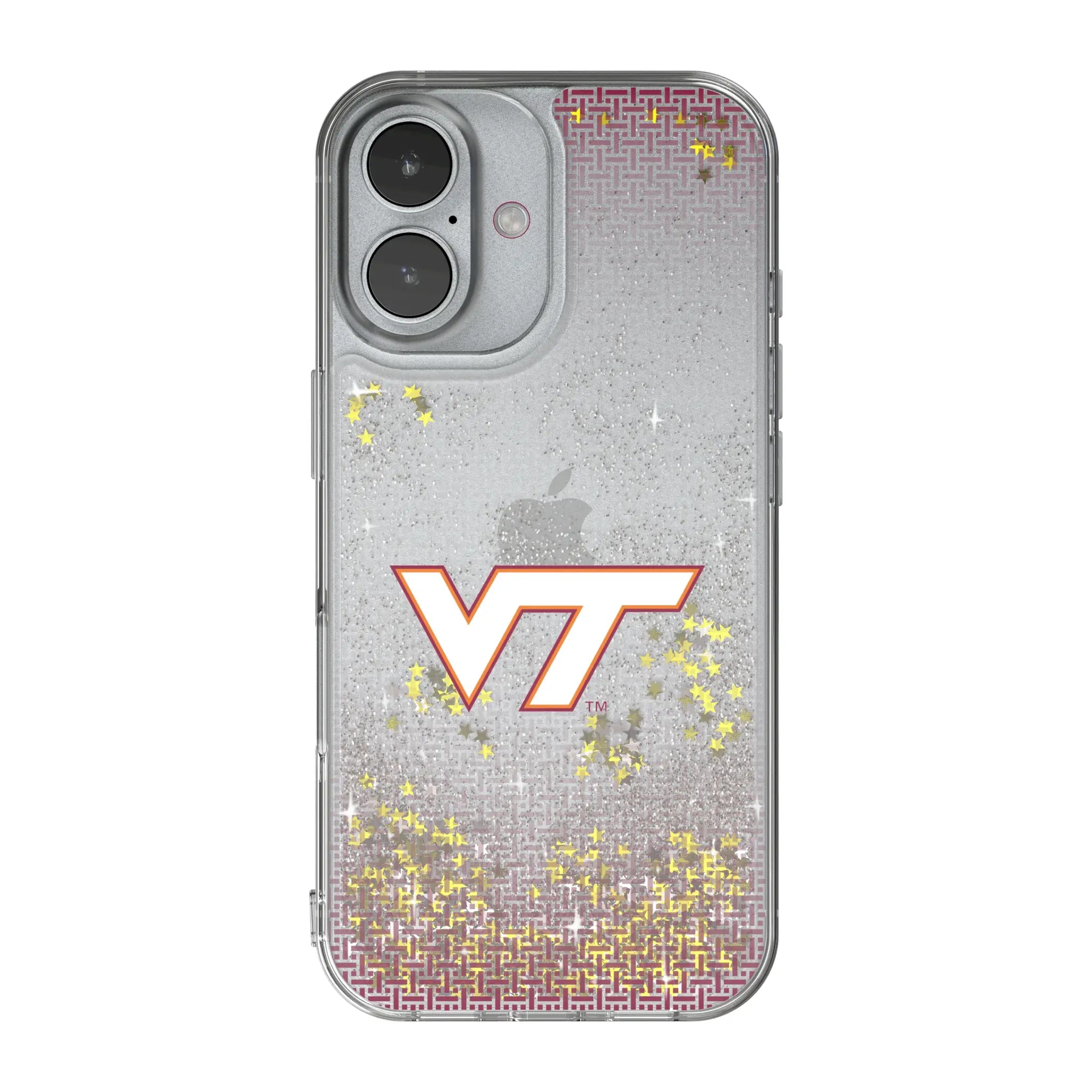 Virginia Tech Hokies Linen iPhone Glitter Phone Case for Apple iPhone