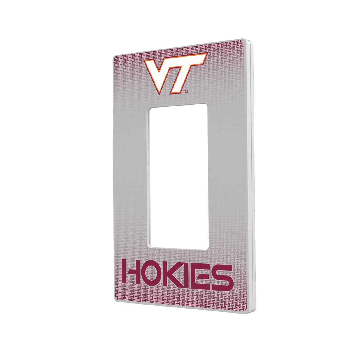 Virginia Tech Hokies Linen Hidden-Screw Light Switch Plate#Style_Single Rocker