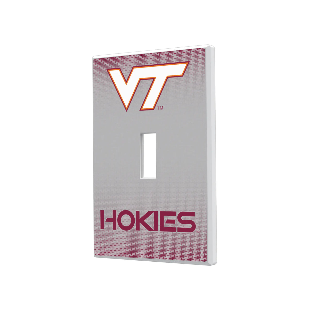 Virginia Tech Hokies Linen Hidden-Screw Light Switch Plate#Style_Single Toggle