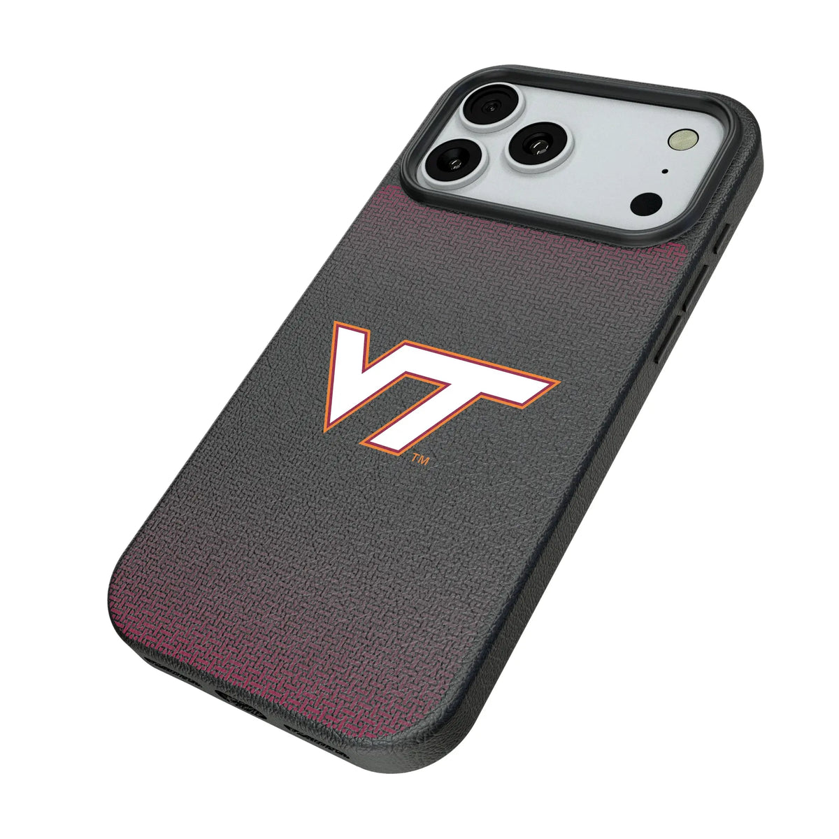 Virginia Tech Hokies Linen iPhone MagSafe Compatible Phone Case for Apple iPhone - Isometric View#Device_iPhone 18 Pro Max