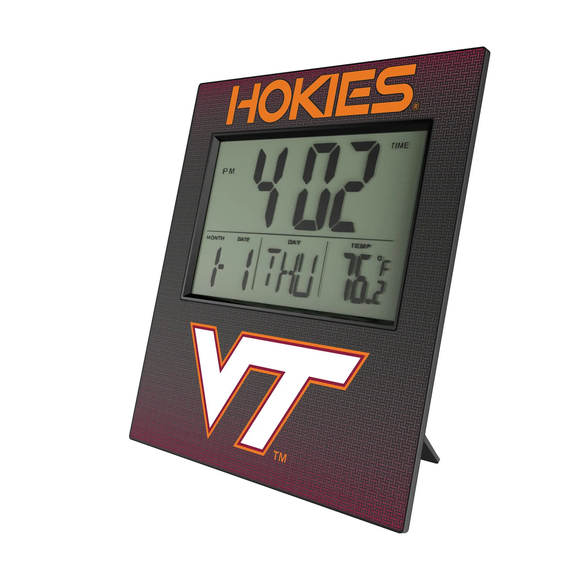 Virginia Tech Hokies Linen Wall Clock