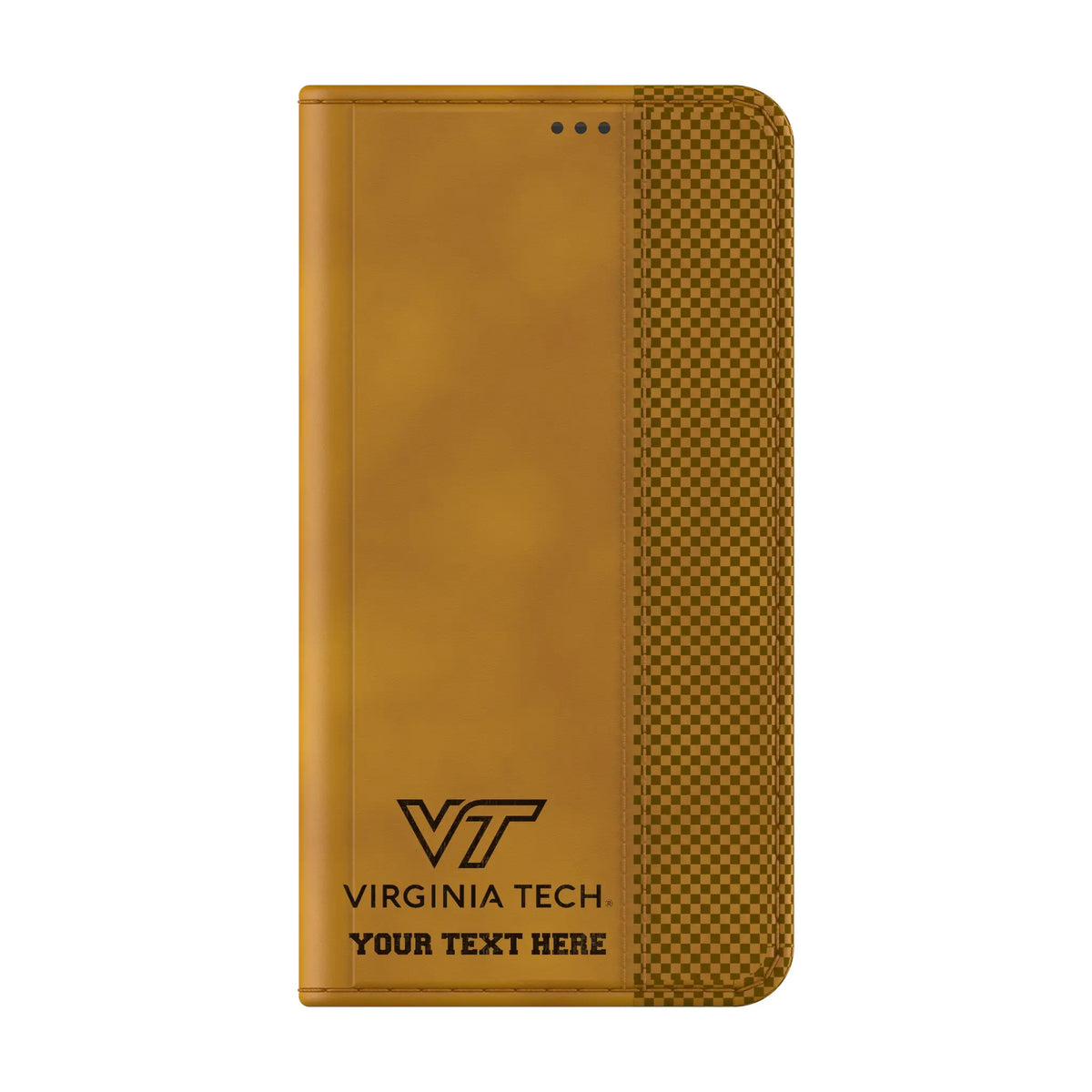 Virginia Tech Hokies Personalized Burn Galaxy Folio Phone Case for Samsung Galaxy